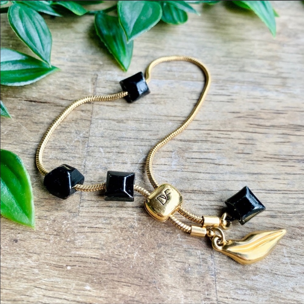 DVF Black and Gold Bracelet